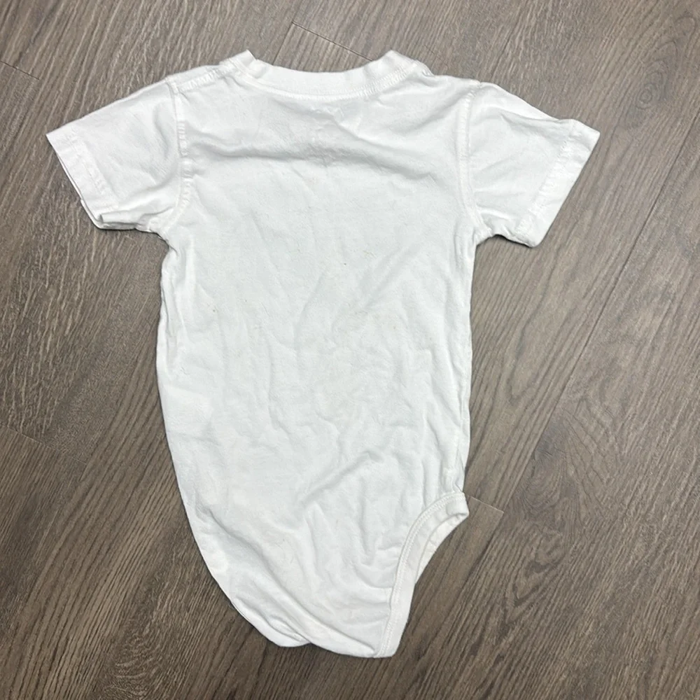 White 18 mo Baby Onesies with Green Bull Logo x 3. GO BULLS! GO USF!!